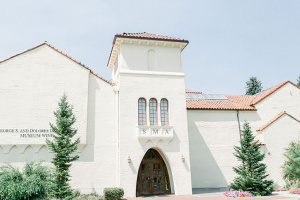 Exterior shot of the east side of Springville Museum of Art