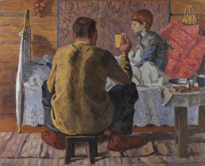 Pescador y su hijo enfermo  1964