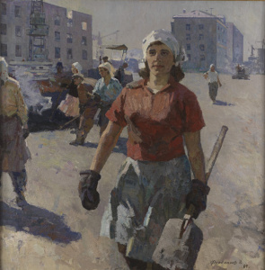 Señora de la carretera: retrato de una asfaltadora, Vera Petrovna  1964