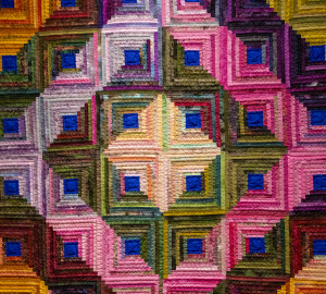 Helen Butler, Metamorphosis, Best Solitaire Hand Quilting Award, 2025 Quilt Show. 