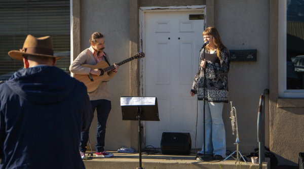 street buskers performing on Festival Street in Springville