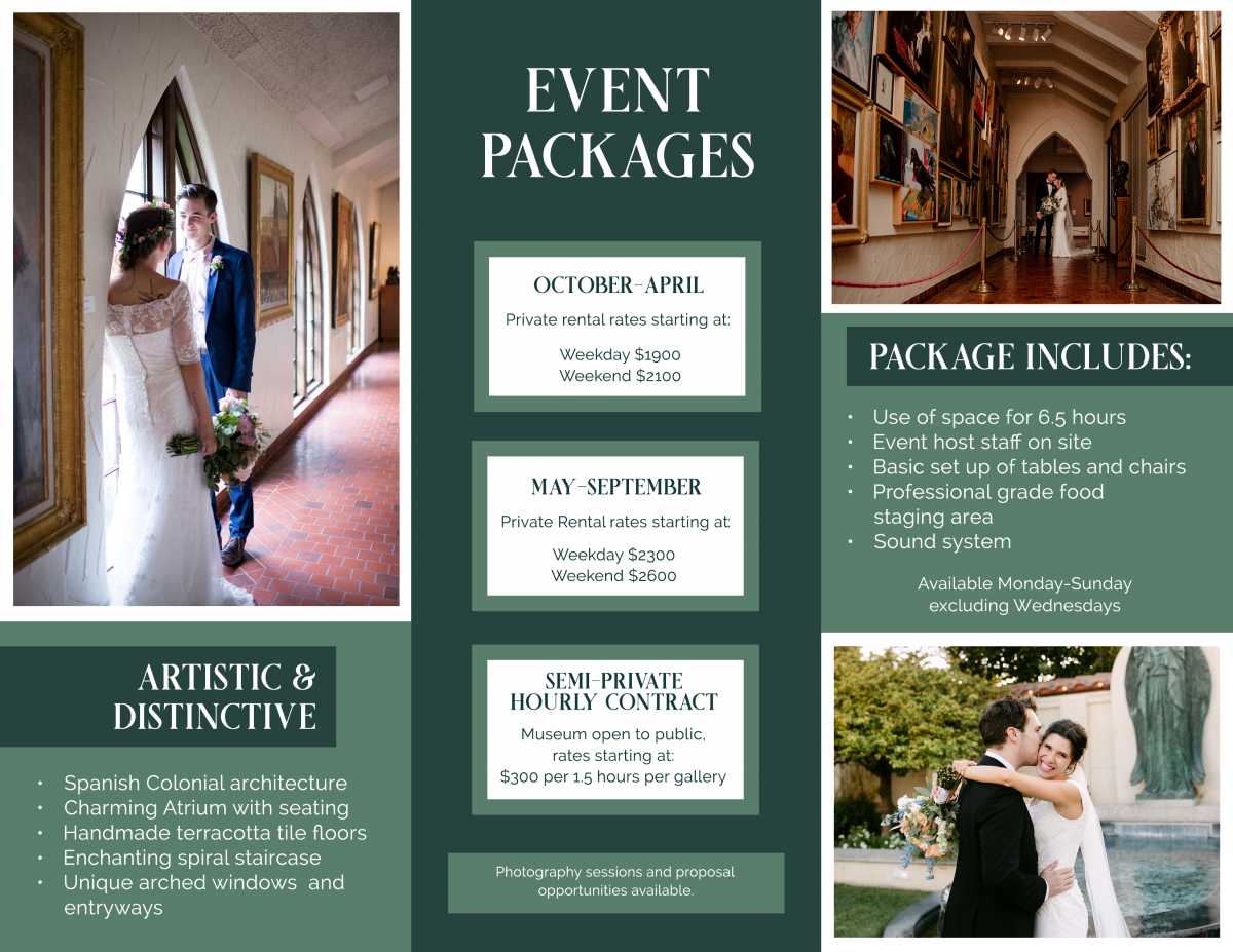 Host your event at the Springville Museum of Art!